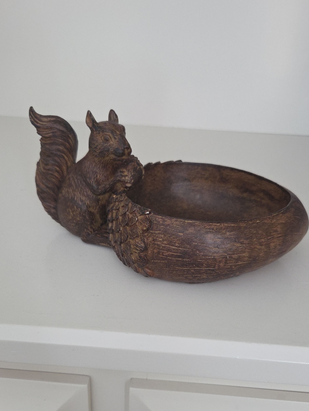 Hobby Lobby Brown Squirrel Decorative Catchall Bowl